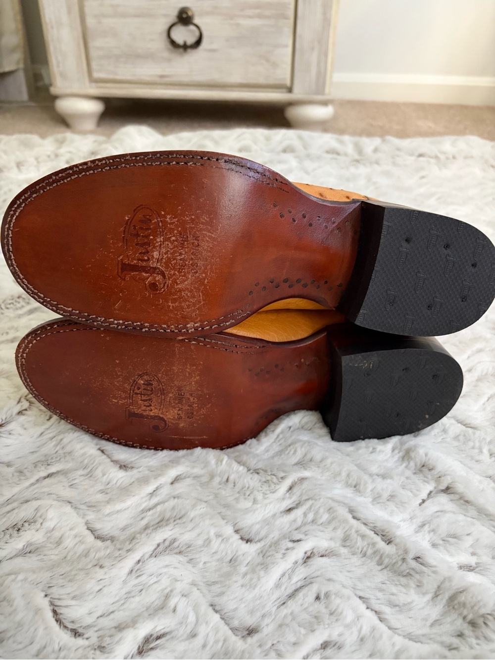 Women's Two-Tone Purple & Tan Western Cowboy Boots - Picture 5 of 7